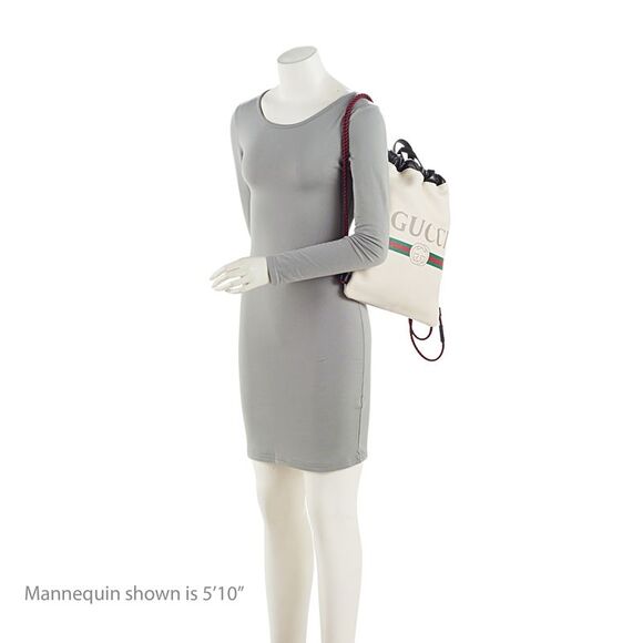 Gucci Leather Logo Drawstring Backpack - Picture 5 of 15